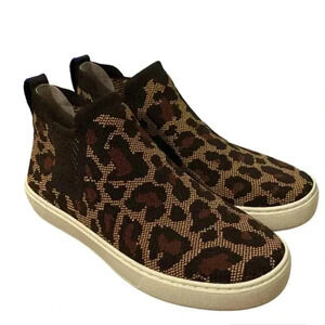 Rothy's The Chelsea Wildcat Pull On Knit Fabric High Top Sneaker